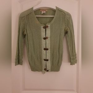 See by Chloé green cotton cardigan (FR 38)
